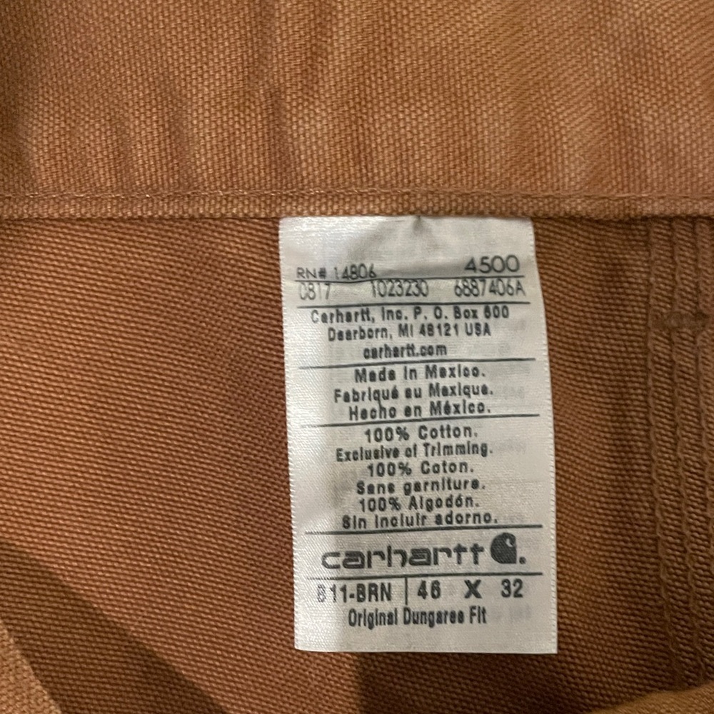 Carhartt Men's Tan Cargo Pants - Picture 7 of 7